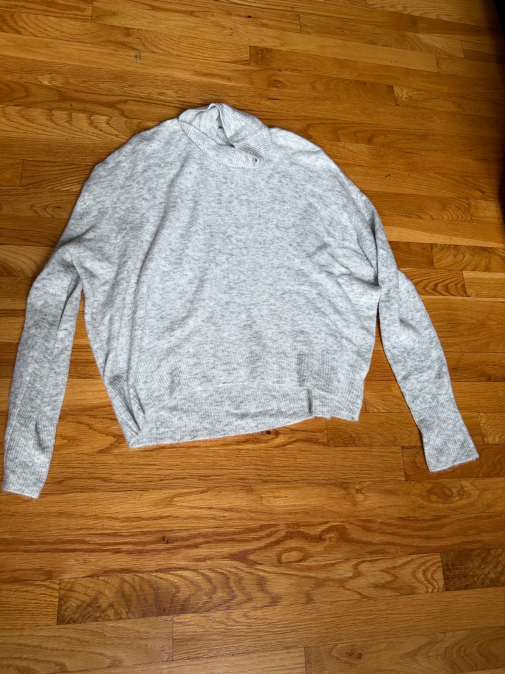 Lulu's Light Gray Crewneck Sweater
